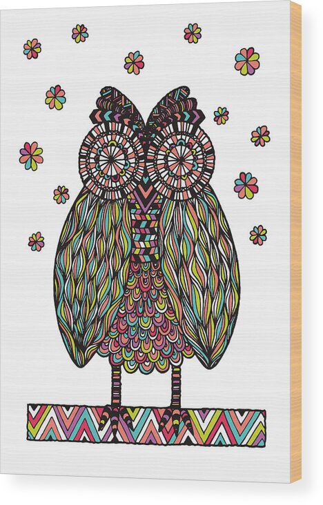 Susan Claire Wood Print featuring the photograph Dream Owl #1 by MGL Meiklejohn Graphics Licensing