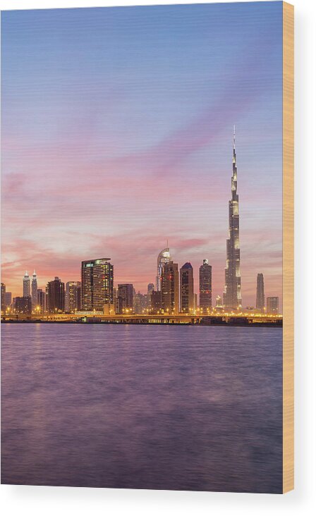 Outdoors Wood Print featuring the photograph Dubai #1 by Jeremy Walker