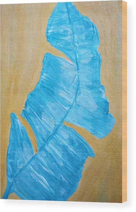 Blue Wood Print featuring the painting Splash 2 #2 by Sonali Kukreja