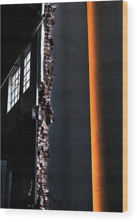 Brick Wood Print featuring the photograph Wrecking Ball #1 by Brian Duram