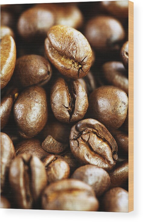 Coffee Wood Print featuring the photograph Coffee #4 by Falko Follert