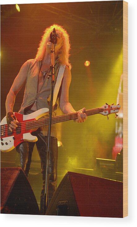 Def Leppard Wood Print featuring the photograph Def Leppard #31 by Jenny Potter