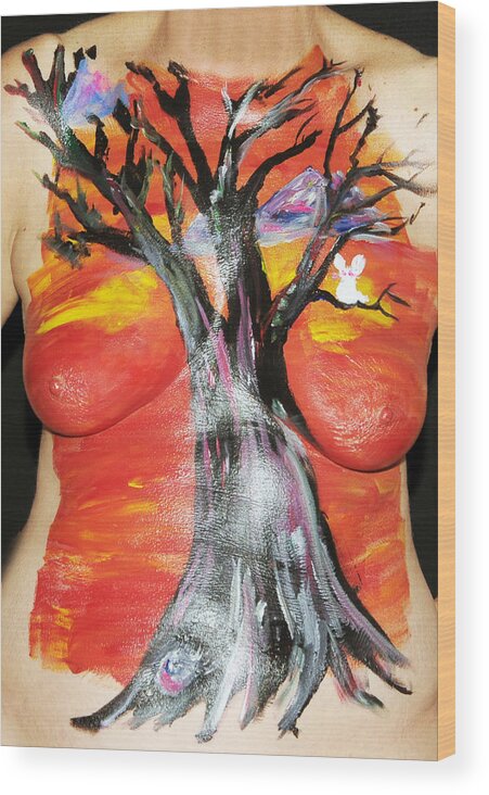 Hadassah Greater Atlanta Wood Print featuring the photograph 35. Suzy Scheinberg, Artist, 2015 by Best Strokes - Formerly Breast Strokes - Hadassah Greater Atlanta