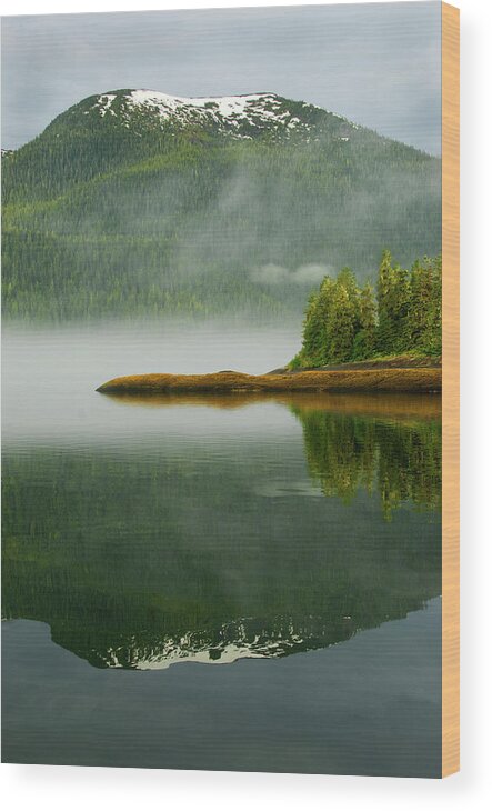Alaska Wood Print featuring the photograph USA, Alaska, Inside Passage #7 by Jaynes Gallery
