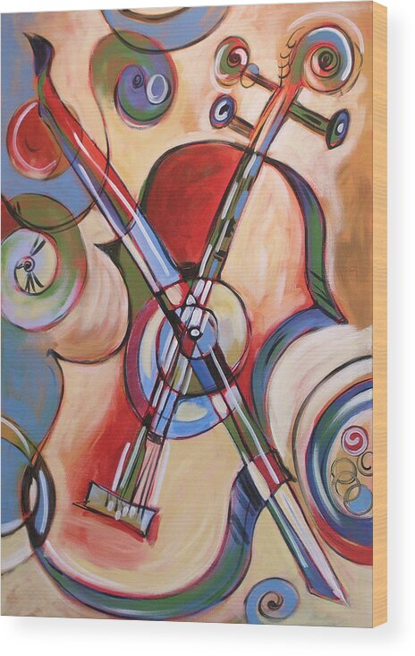 Illustration Abstract canvas painting of Violin, Music wall art prints