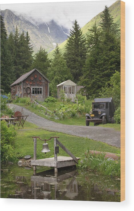 Adventure Wood Print featuring the photograph Alaskan Pioneer MIning Camp by Richard Smith