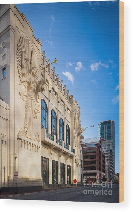 America Wood Print featuring the photograph Bass Performance Hall by Inge Johnsson