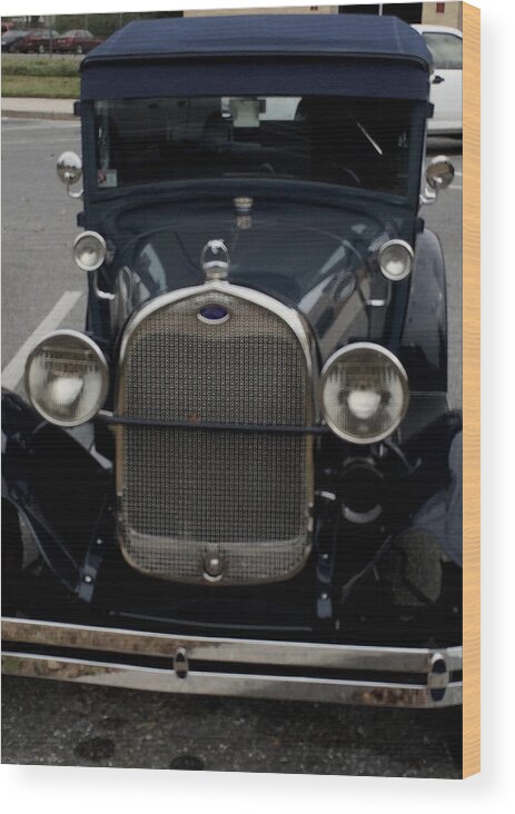 Car Wood Print featuring the photograph Beautiful Classic Car Front View by Chris W Photography AKA Christian Wilson