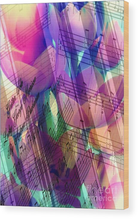 Music Notes Wood Print featuring the photograph Beautiful music by Michelle Frizzell-Thompson
