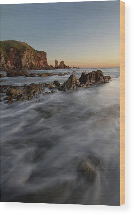 Tranquility Wood Print featuring the photograph Bigbury Bay by Lakemans