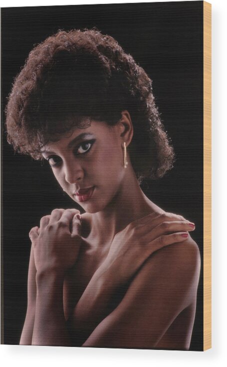 Women Wood Print featuring the photograph Black Beauty by Don Wolf