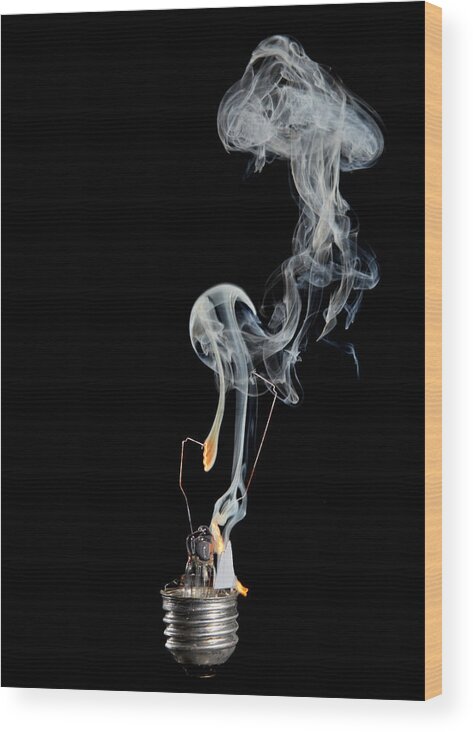Light Wood Print featuring the photograph Blaze of Glory by Robert Och