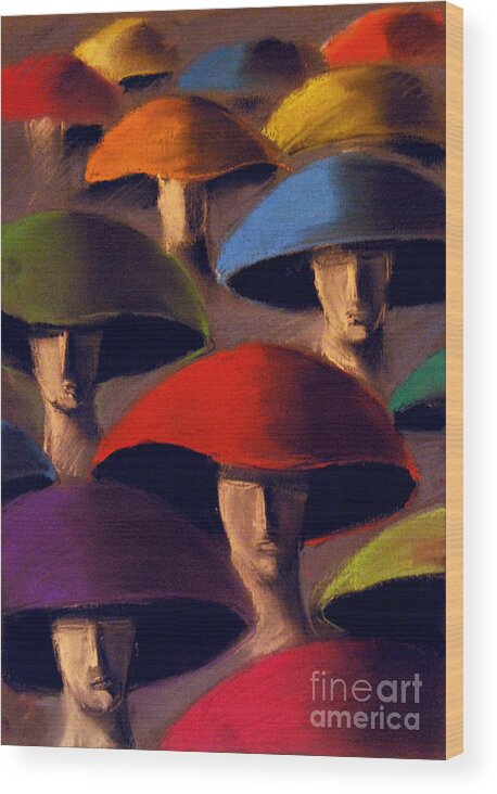 Carnaval Wood Print featuring the painting Carnaval by Mona Edulesco