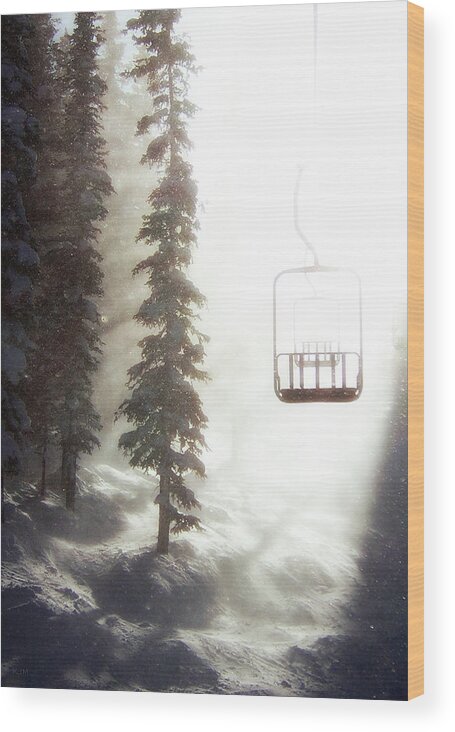 Alpine Wood Print featuring the photograph Chairway to Heaven by Kevin Munro