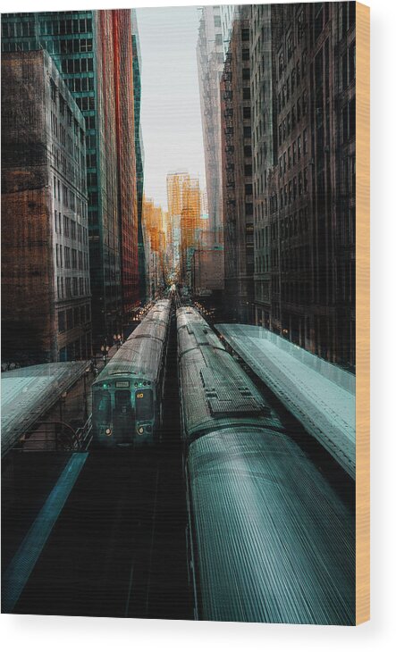 Chicago Wood Print featuring the photograph Chicago's Station by Carmine Chiriac?