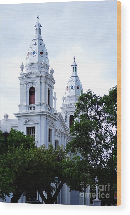 Church Wood Print featuring the photograph Church in Puerto Rico by DejaVu Designs