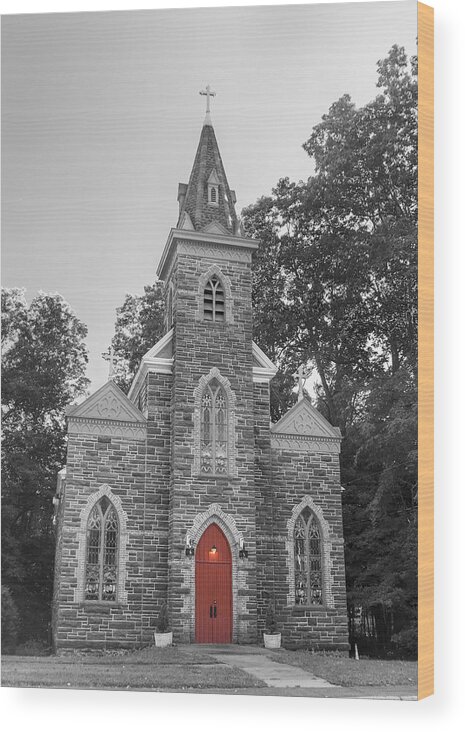 Church Wood Print featuring the photograph Church of Stone by Cathy Kovarik