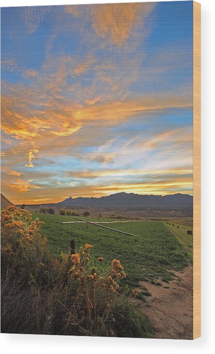 Cortez Colorado Wood Print featuring the photograph Cortez Sunset 22 by JustJeffAz Photography