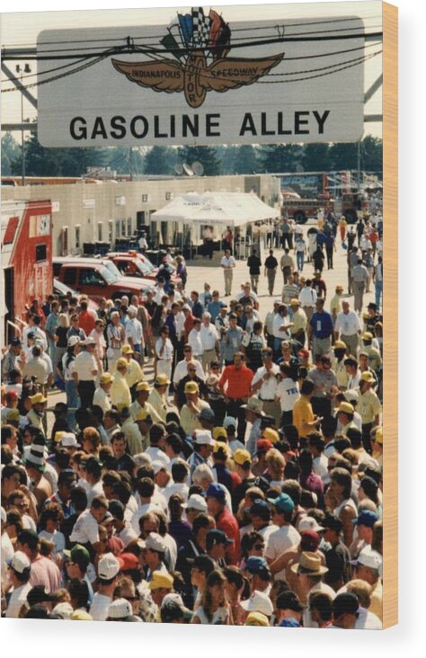 Racing Wood Print featuring the photograph Driver's Meeting by Stacy C Bottoms