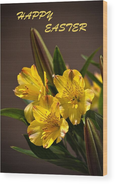 Peruvian Lily Wood Print featuring the photograph Peruvian Easter Lilies by Sandi OReilly