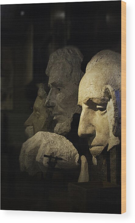 Midwest Wood Print featuring the photograph Faces of Rushmore by Judy Hall-Folde