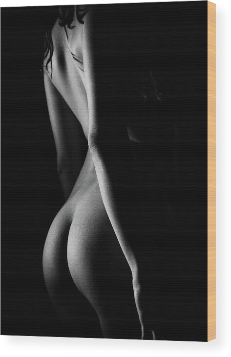 Chiaroscuro Wood Print featuring the photograph Freya Gallows No. 0858 by Mark Choate