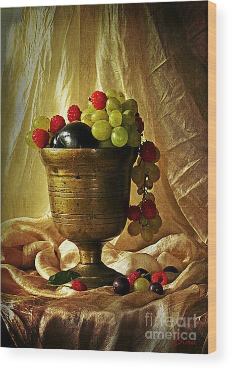 Still Life Wood Print featuring the photograph Fruits of the spirit by Binka Kirova