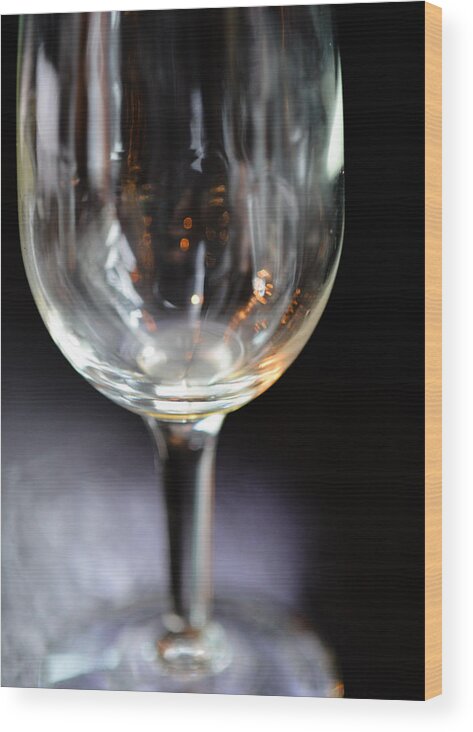 Close-up Wood Print featuring the photograph Glass of Spirits by Ronda Broatch