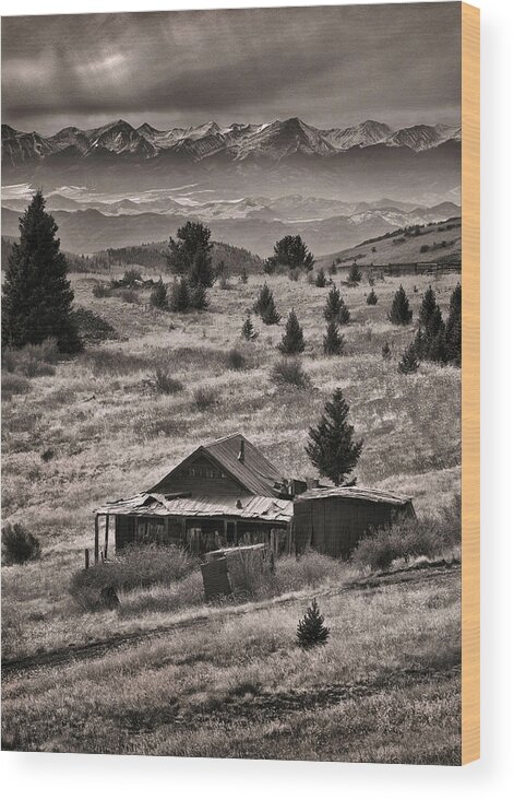 Victor Colorado Wood Print featuring the photograph Gold Mining Ghost Town by Steve White