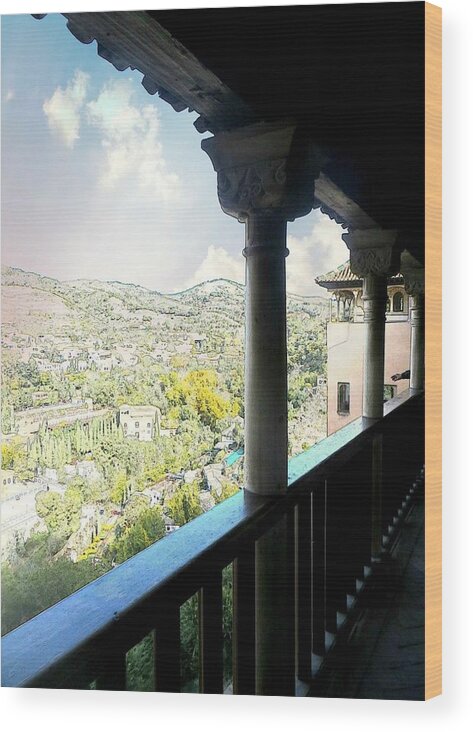  Wood Print featuring the photograph Granada from the Alhambra by Candee Lucas
