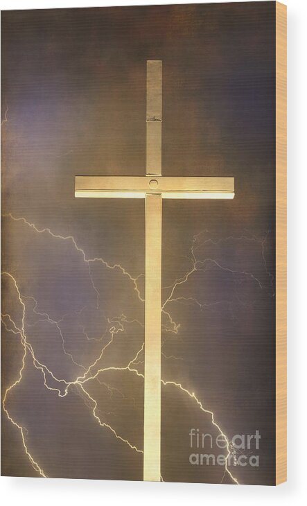 Easter Wood Print featuring the photograph He Has Risen by James BO Insogna