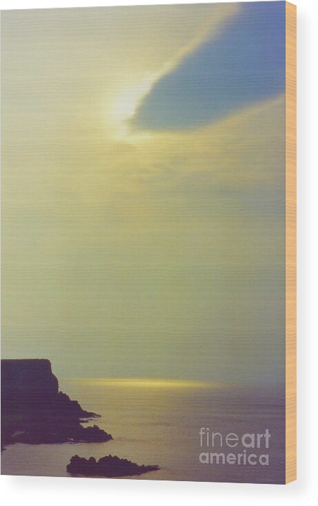 Ireland Wood Print featuring the photograph Ireland Giant's Causeway Ethereal Light by First Star Art