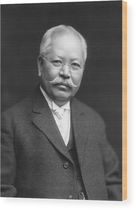 Jokichi Takamine Wood Print featuring the photograph Jokichi Takamine by Chemical Heritage Foundation