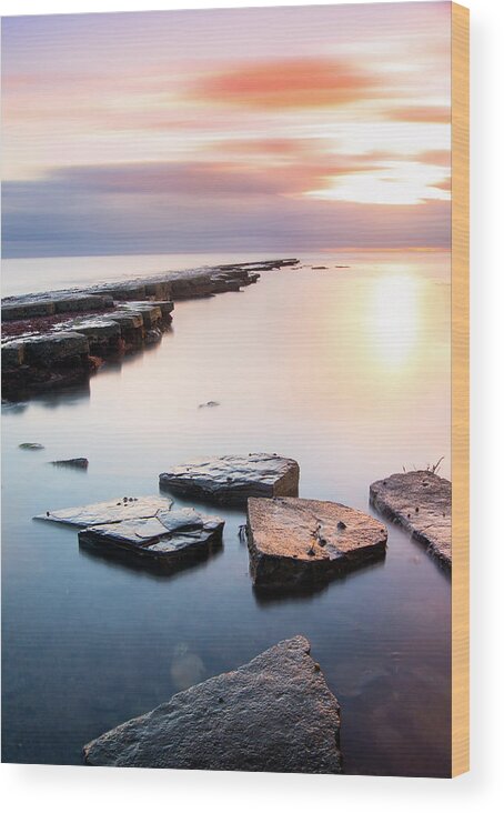 Tranquility Wood Print featuring the photograph Kimmeridge by Paul Wynn-mackenzie Photography