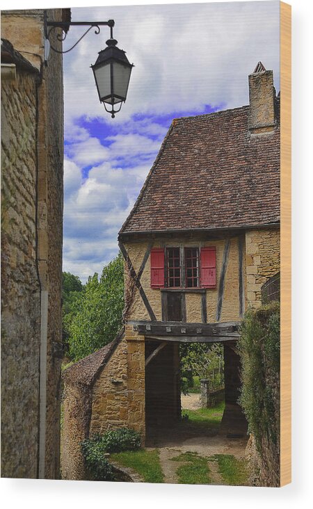 Limeuil Wood Print featuring the photograph Limeuil en Perigord #2 by Dany Lison