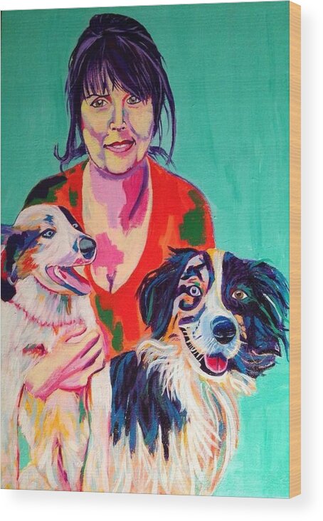 Spontaneous Realism Wood Print featuring the painting Melinda by Janice Westfall