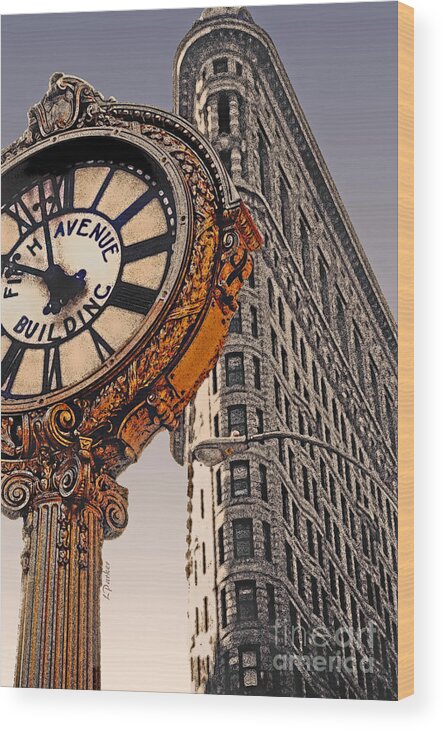 Nyc Wood Print featuring the photograph Old Time - NYC by Linda Parker