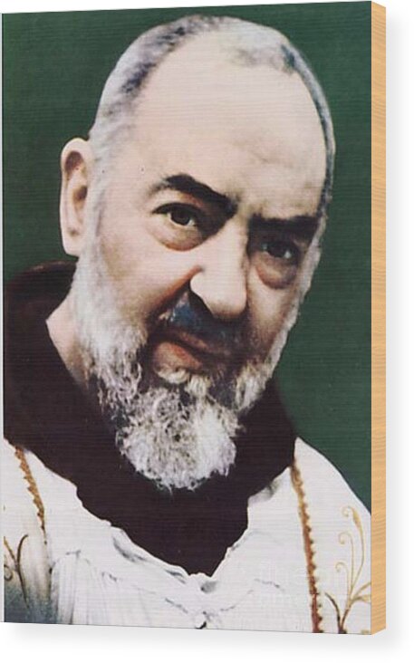 Prayer Wood Print featuring the photograph Padre Pio by Matteo TOTARO