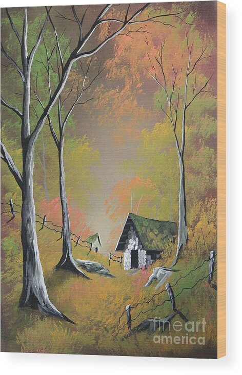 Steven Wood Print featuring the painting Peaceful Practice by Steven Lebron Langston