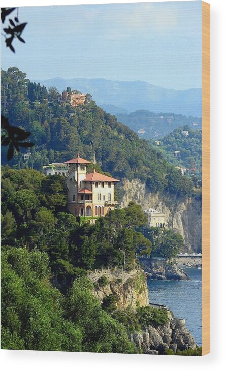 Portofino Wood Print featuring the photograph Portofino Coastline by Carla Parris