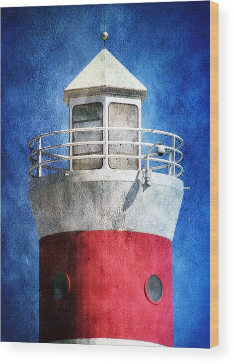 Lighthouse Wood Print featuring the photograph Private Lighthouse by Shawna Rowe