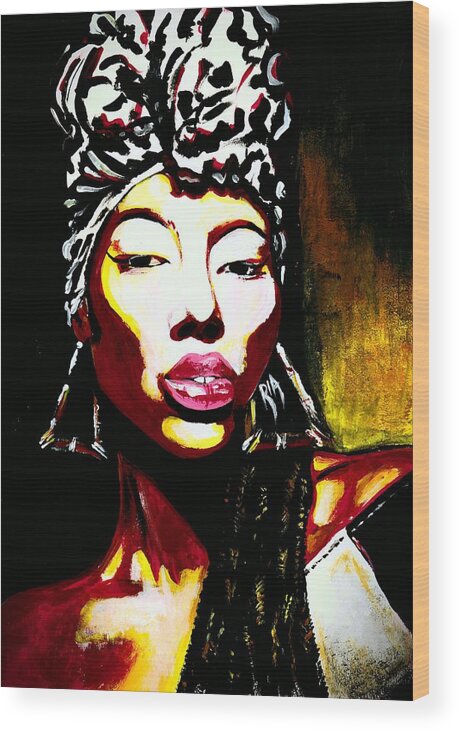 Queen Wood Print featuring the photograph Queen Of Kings by Artist RiA