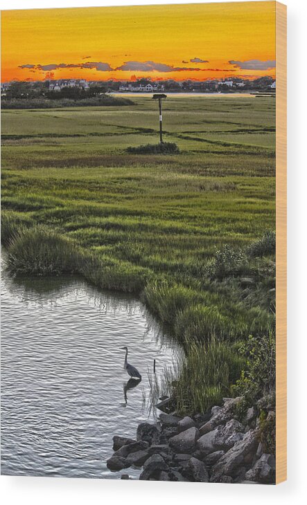 Rogers Wood Print featuring the photograph Rogers Drawbridge Sunset by Robert Seifert