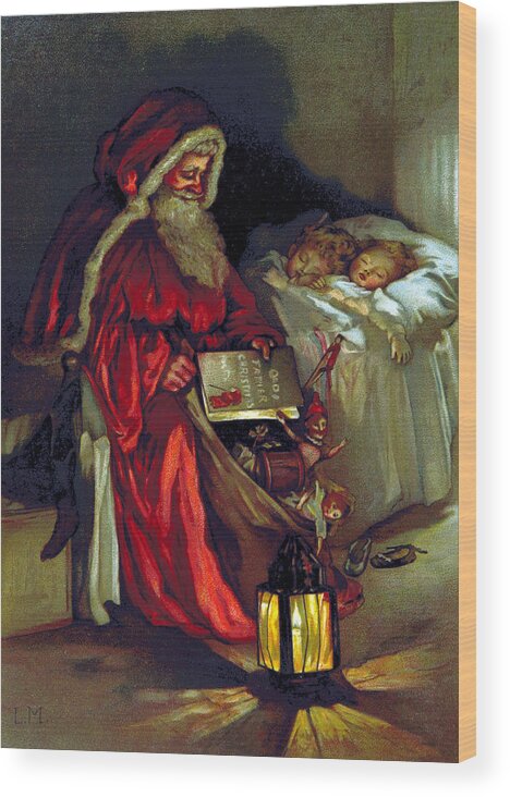 History Wood Print featuring the photograph Santa Claus, 1888 by British Library