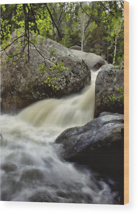 Rocky Mountains Wood Print featuring the photograph Spring Runoff by Ellen Heaverlo