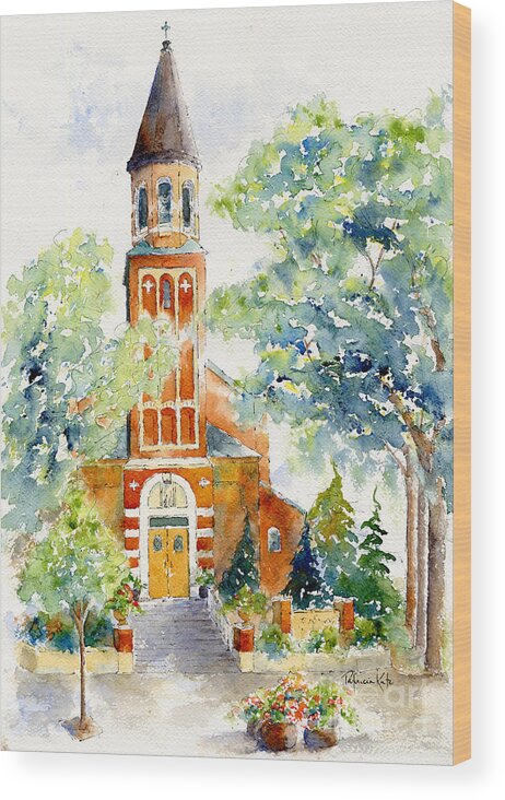 Impressionism Wood Print featuring the painting St Paul's Cathedral by Pat Katz