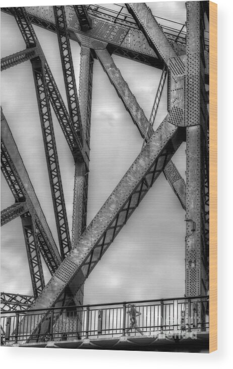Bridge Wood Print featuring the photograph Still standing by Russell Brown
