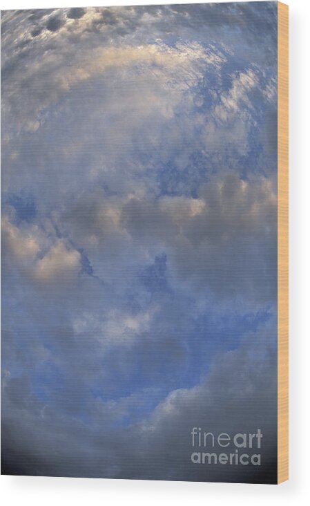 Sky Wood Print featuring the photograph Summer Sky by Ron Sanford