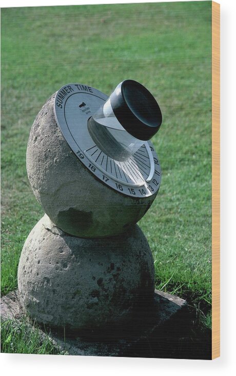 Sundial Wood Print featuring the photograph Sundial by Robin Scagell/science Photo Library