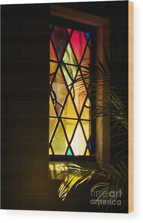 Window Wood Print featuring the photograph Sunlit Chapel by Ann Horn